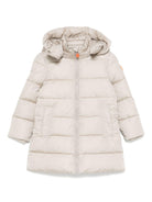 Cappotto per bambina Save The Duck Kids Tiri beige con effetto opaco J40270G MEGA21 40019 SAVE THE DUCK KIDS 