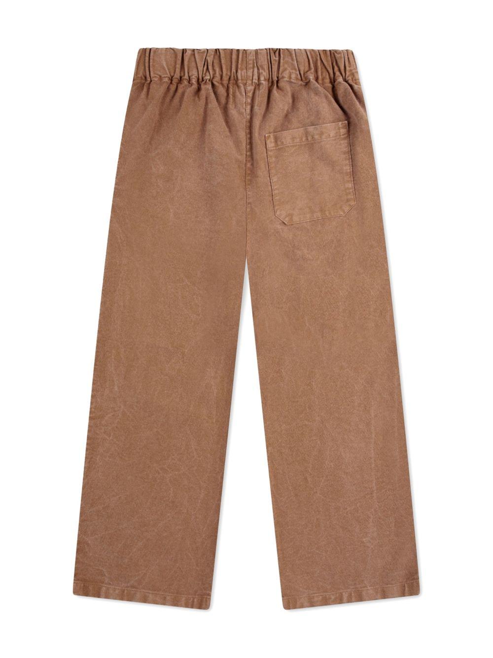 Pantaloni per bambino Bobo Choses marrone con logo B125AC134 211 BOBO CHOSES 