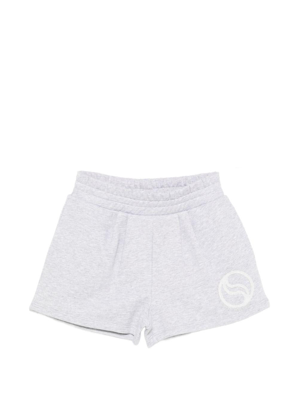 Shorts per bambino Stella McCartney Kids grigio con logo TY6D89 Z0499 807 STELLA McCARTNEY KIDS 