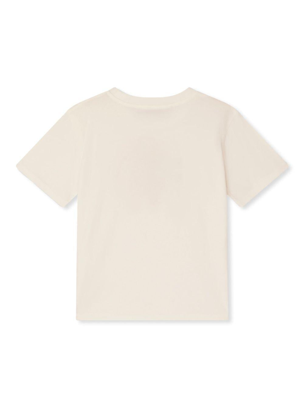 T-shirt Thibald per bambino Bonpoint bianco con girocollo C05BTSK00002 102 BONPOINT 