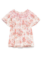 Blusa per bambina Bonpoint adelice rosa con stampa con fiori all-over S05GBLW00014 526 BONPOINT 