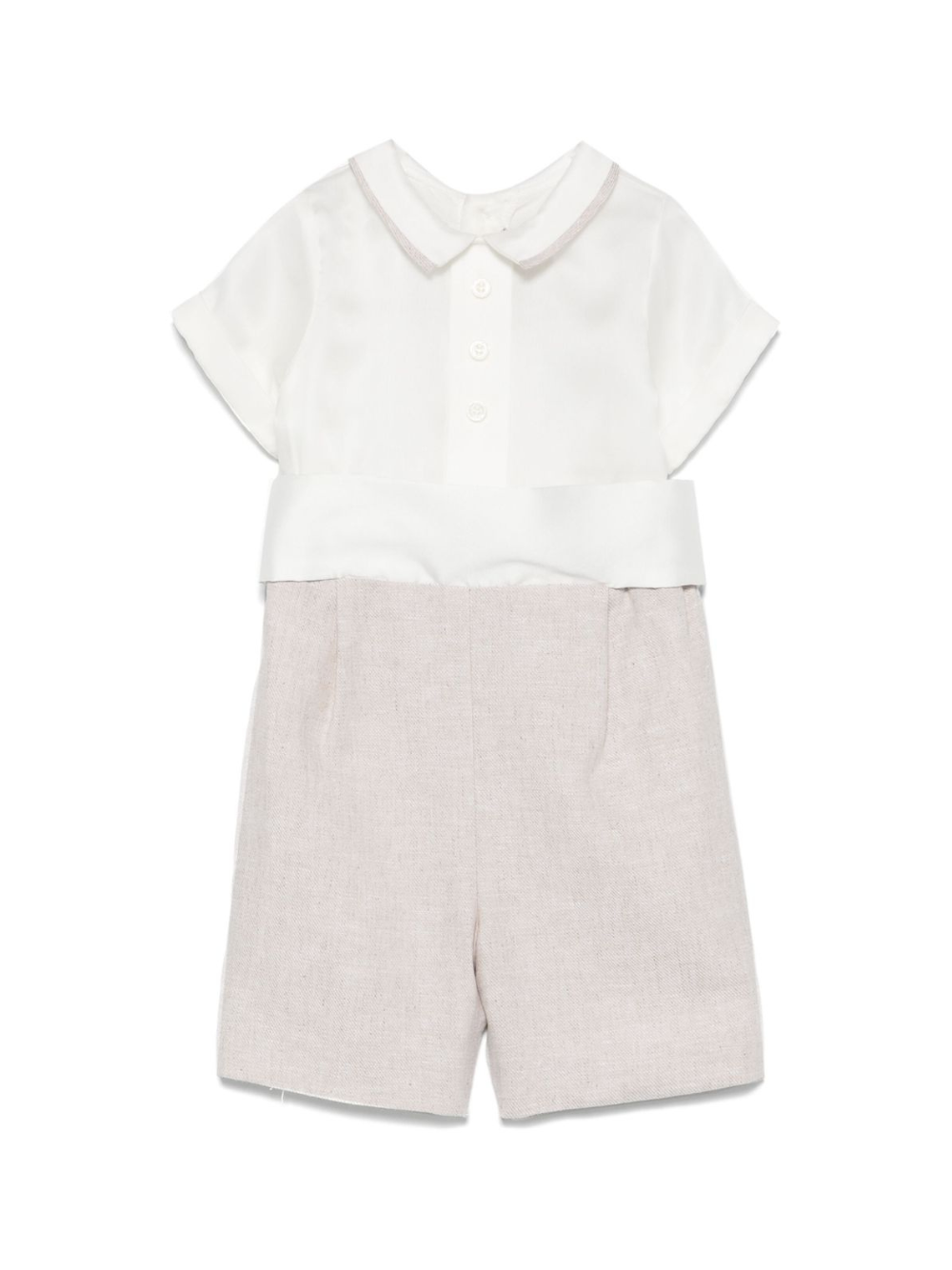 Tutina per neonato La Stupenderia beige con inserti CBPG51 D11 LA STUPENDERIA 