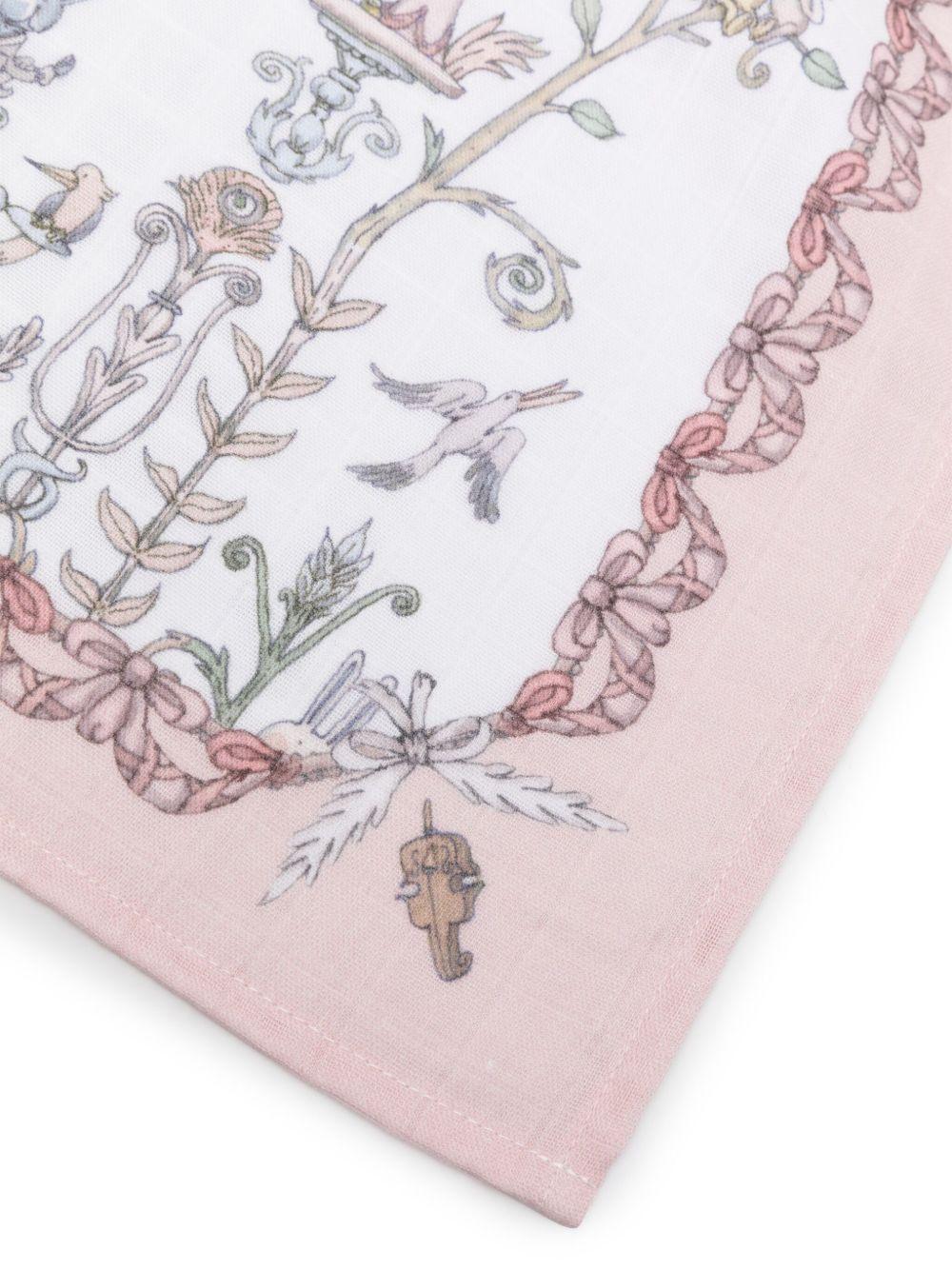 Lenzuola da culla per neonata Atelier Choux rosa con stampa all-over CA-CQ-TDJ P-U ATELIER CHOUX PARIS 