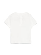 T-shirt per neonati Fendi Kids bianco con bottoni a pressione BUI089 7AJ F0TU9 FENDI KIDS 