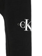 Leggings con monogramma per neonata Calvin Klein Kids nero con stampa sulla gamba IN0IN00081 BEH CALVIN KLEIN KIDS 