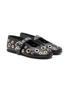 Ballerine per bambina Florens nere con dettagli occhielli F0252 15V FLORENS 