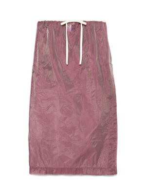 Gonna midi per donna THE M Olimpia rosa con vita con coulisse elasticizzata