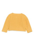 Cardigan per neonata Mariella Ferrari giallo con ricamo a fiori MGC3 154 MARIELLA FERRARI 
