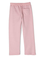 Pantaloni sportivi con applicazione glitter per bambina Golden Goose Kids rosa con taglio straight P01280P000917 25592 GOLDEN GOOSE KIDS 
