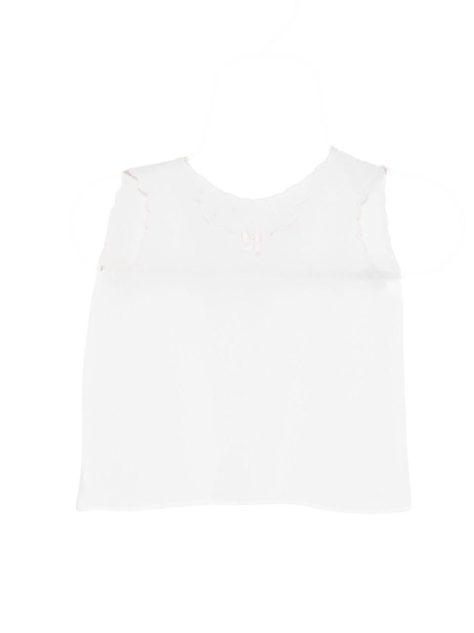 T-shirt per neonata Mariella Ferrari bianca con dettagli ricamati rosa COB2 ROSA MARIELLA FERRARI 