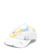 Berretto per bambino Stella McCartney Kids bianco con stampa baseball TY0B67 Z3474 101MC STELLA McCARTNEY KIDS 