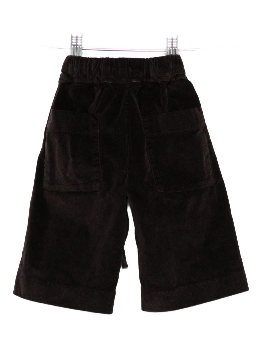 Pantaloni per neonato Album di Famiglia Kids marroni con chiusura a coulisse 25W23381 CHO ALBUM DI FAMIGLIA 