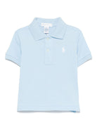 T-shirt per neonato Polo Ralph Lauren Kids azzurra con logo ricamato 320703632 153 Ralph Lauren kids 