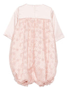 Abito per bambina A'lapage rosa con motivo floreale con rose AL14 ROSA A'LAPAGE 