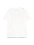 T-shirt per neonata Versace Kids bianco con stampa logo oro 10185701A13238 2W070 VERSACE KIDS 