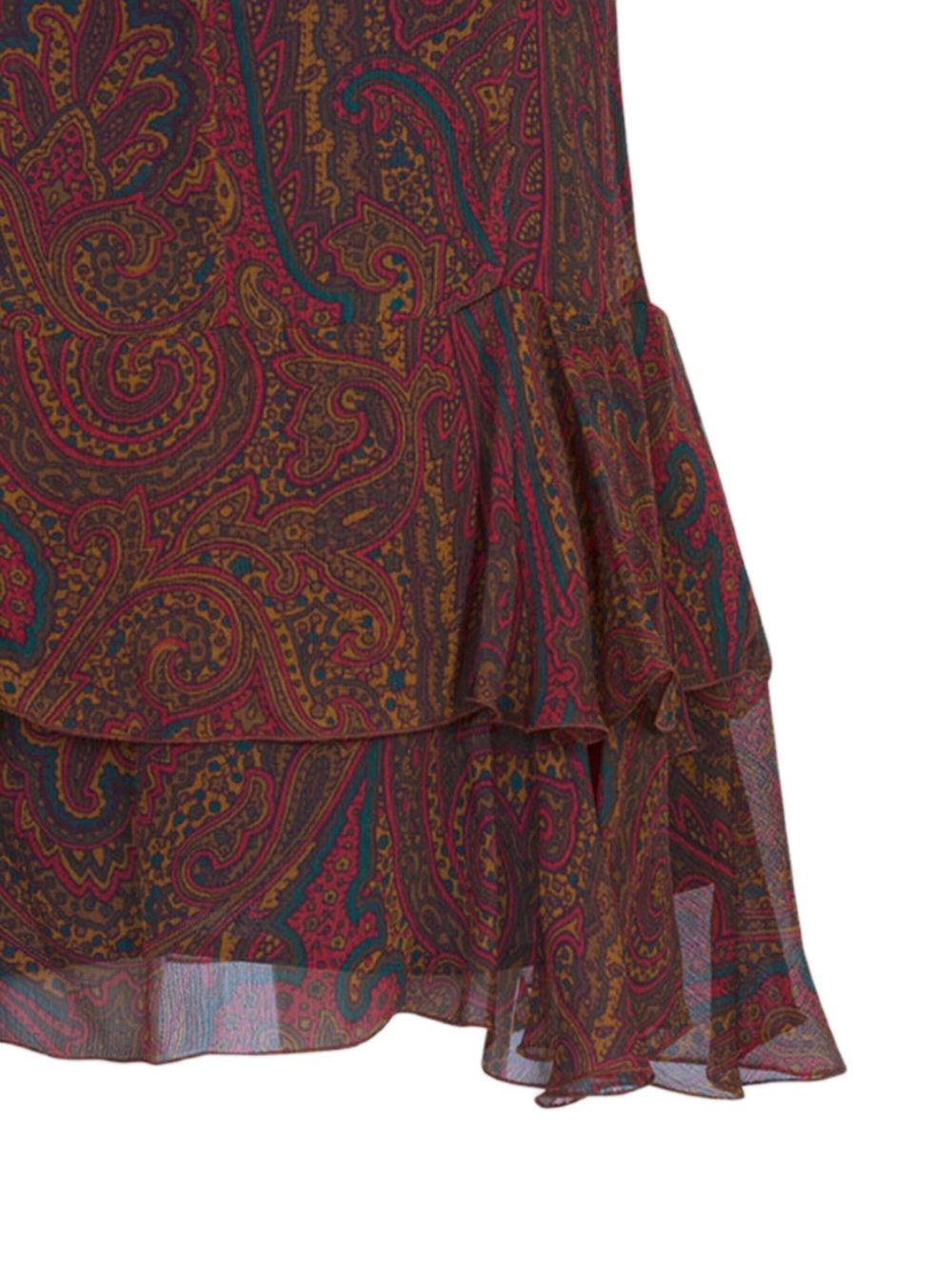 Abito per bambina Entro Kids marrone con stampa paisley GX1B61 K0252 320MC ETRO KIDS 