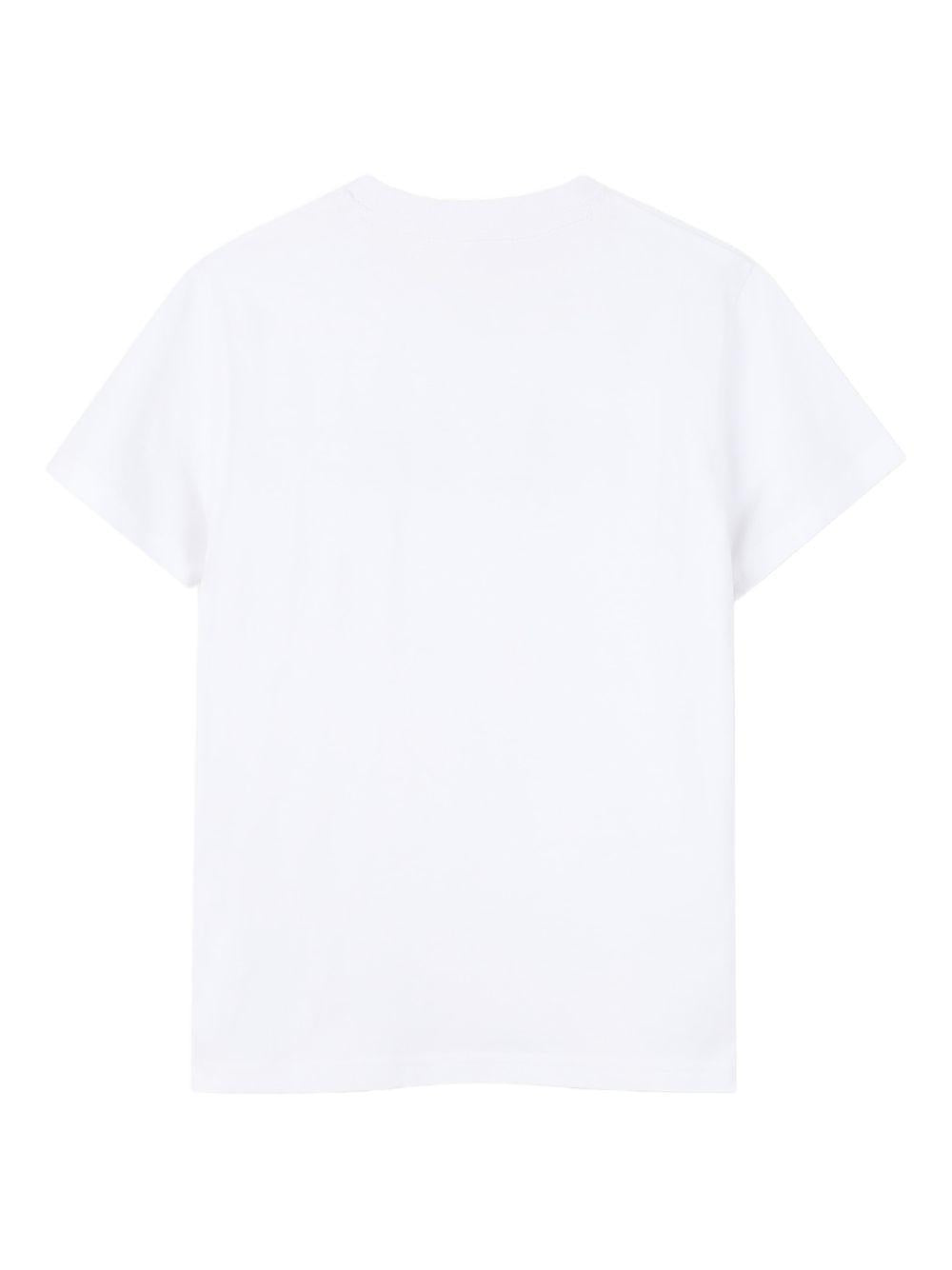 T-shirt per bambino Hugo Kids bianca con logo a contrasto G01016 10P Hugo 