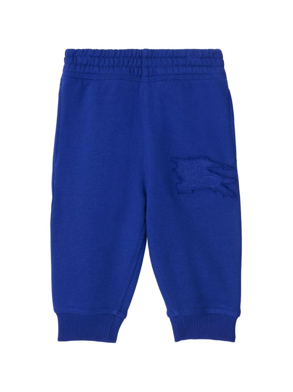Pantaloni sportivi Equestrian Knight per neonato Burberry Kids blu con vita elasticizzata 8093225 B7323 BURBERRY KIDS 