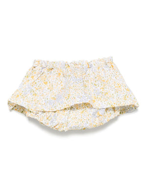 Mariella Ferrari yellow floral skirt for baby girls