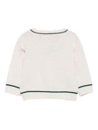 Cardigan per neonato La Stupenderia bianco con scollo a V 1WCCR61 827 LA STUPENDERIA 