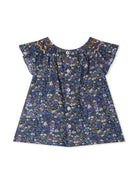 Blusa Noelle per neonata Bonpoint blu con scollo rotondo S05XBLW00012 577 BONPOINT 