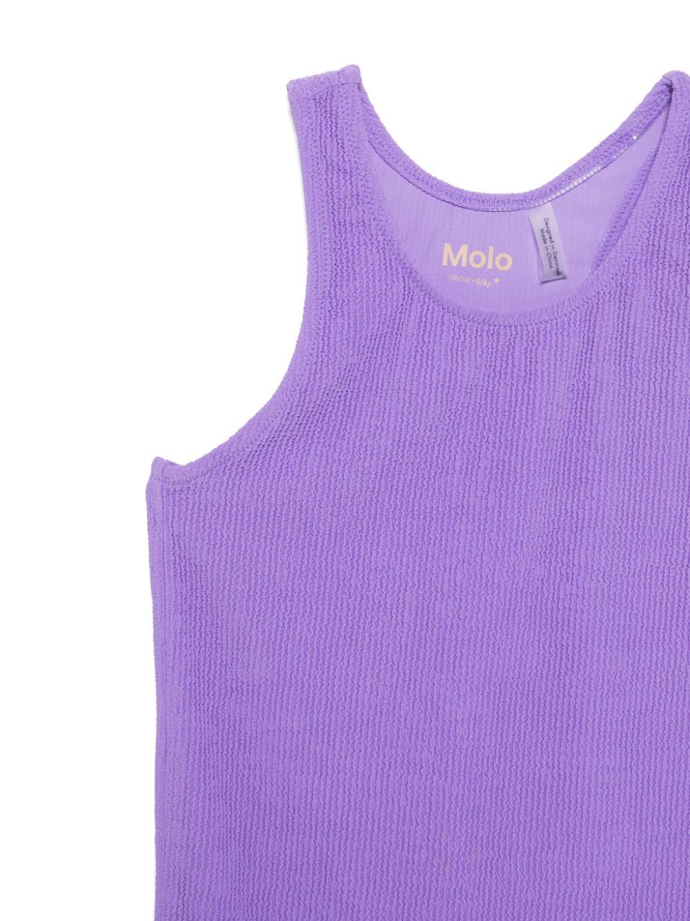 Abito per bambina Molo Cailey viola con mini logo sul lato 2S25E101 5403 MOLO 
