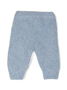 Pantaloni per neonati Molo Sol azzurro in misto lana con lavorazione a coste 6W24I211 3639 MOLO 