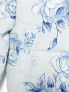 Piumino per bambina Monnalisa bianco con stampa floreale 19D104 4027 5256 MONNALISA 
