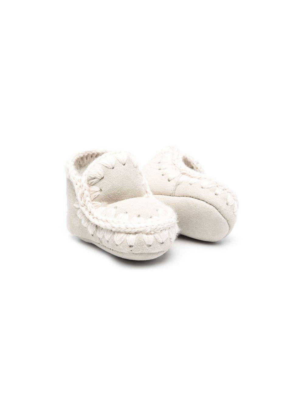 Stivali Eskimo per neonati Mou Kids grigi con design pull-on FI101000A SILB MOU KIDS 