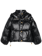 Giubbino per bambina Elisabetta Franchi La Mia Bambina nero con maniche a palloncino EFGB133CNY065 N000 ElISABETTA FRANCHI 
