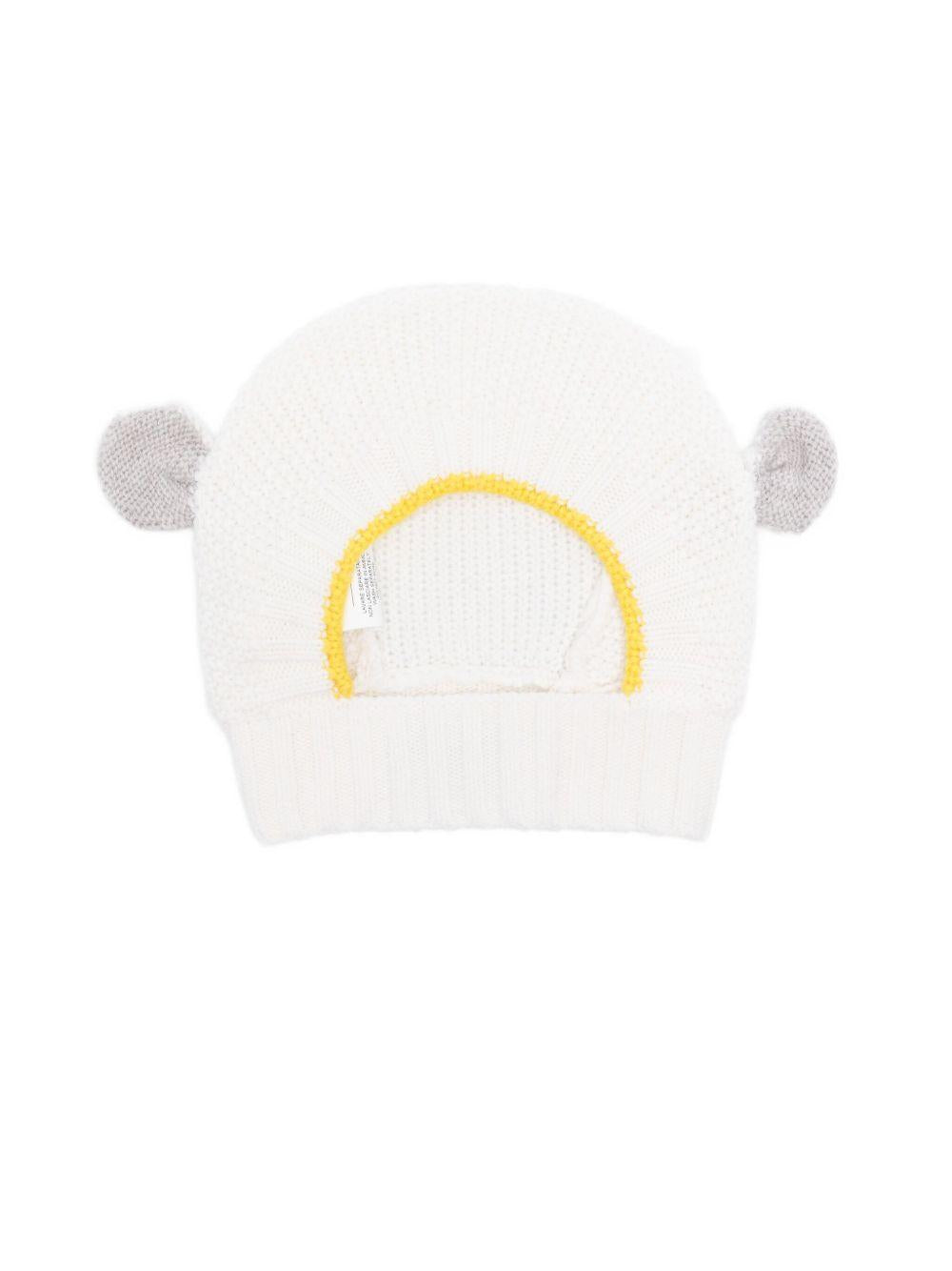 Berretto per neonato Gensami Kids grigio con dettagli orecchie BAL-ALP-WE WHITE-GREIGE GENSAMI 