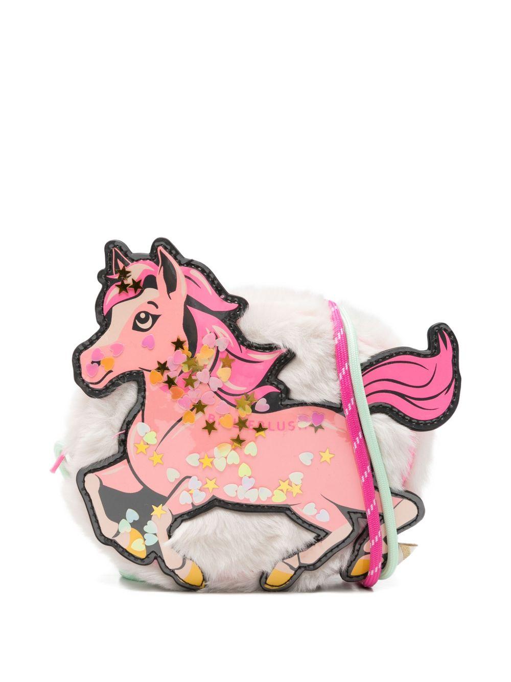 Borsa per bambina Billieblush bianco con motivo unicorno U21538 121 BILLIEBLUSH 