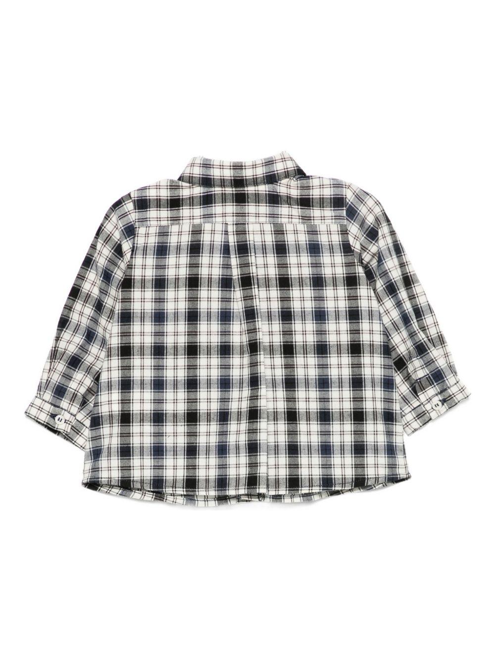 Camicia per bambino Bonpoint bianco con motivo a quadri W05YSHW00010 374 BONPOINT 