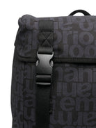 Zaino per bambini Emporio Armani Kids blu con stampa logo all-over EB000749 AF18972 UB118 EMPORIO ARMANI KIDS 