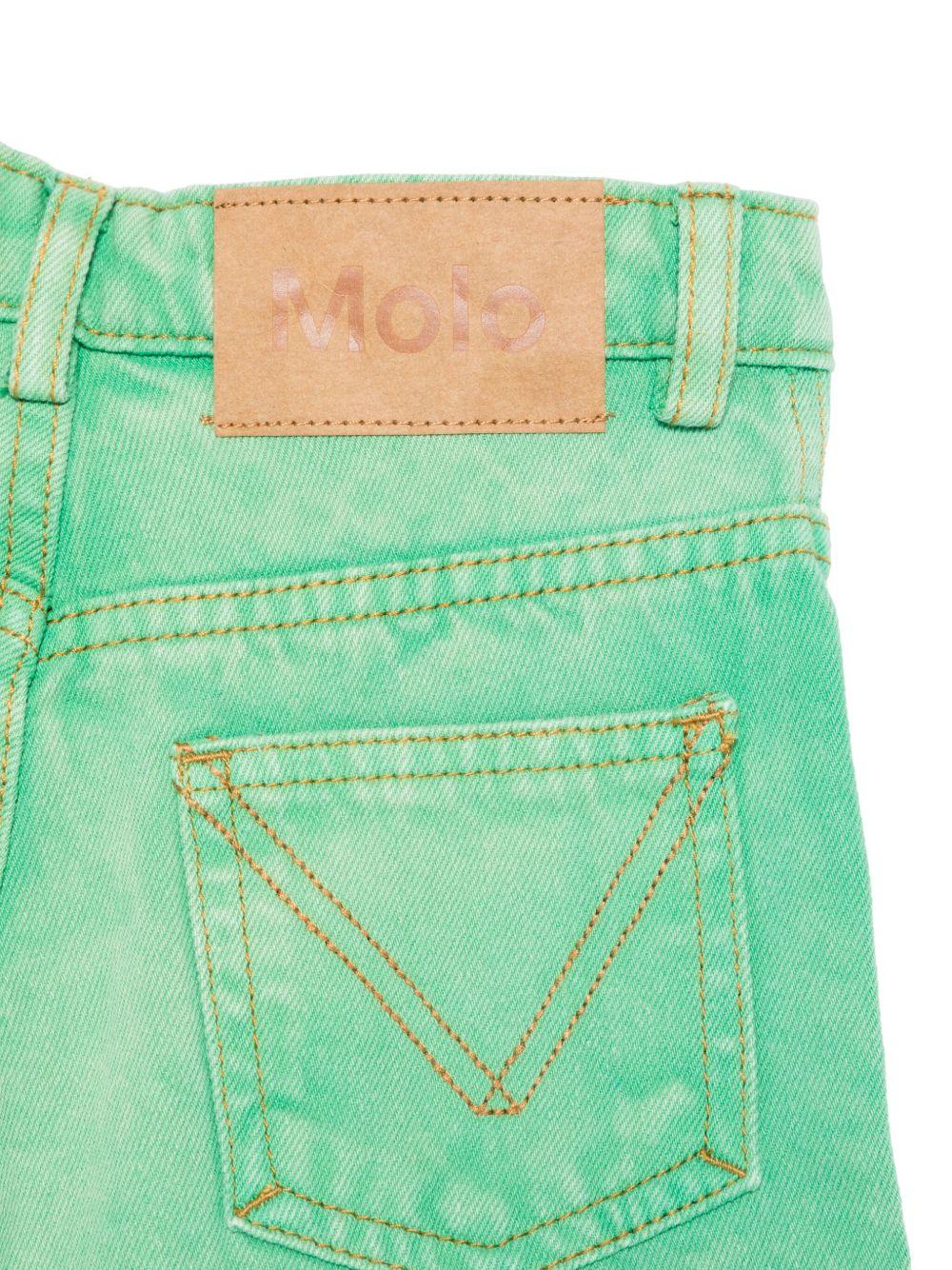 Shorts Amberly per bambina Molo verde con logo 2S25H108 5468 MOLO 