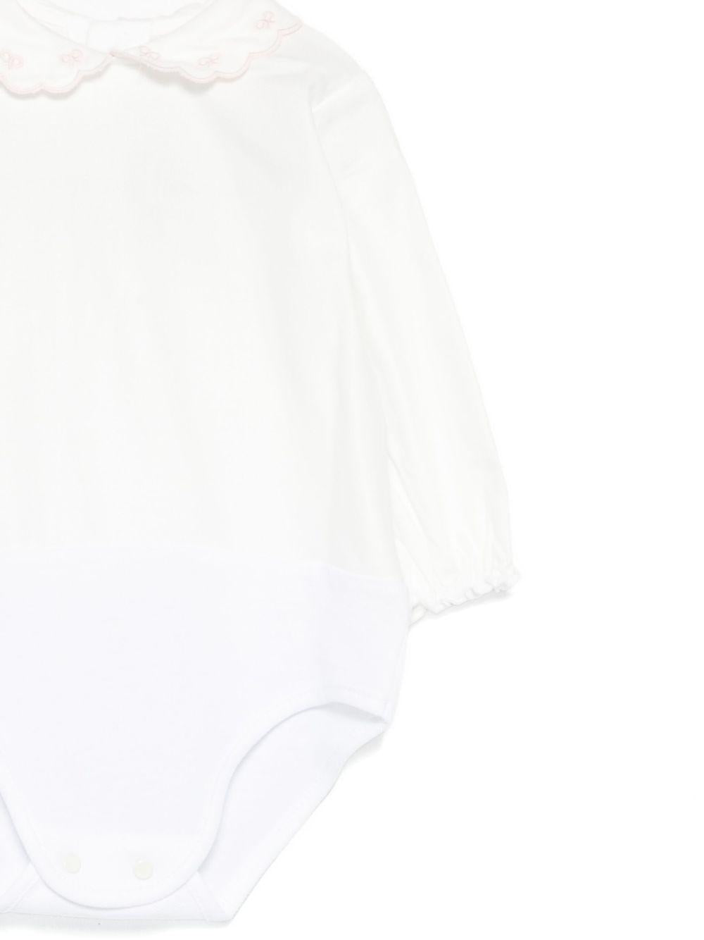 Set tutina e shorts per neonata La Stupenderia rosa con colletto smerlato 1TBCT08 M06PIN LA STUPENDERIA 