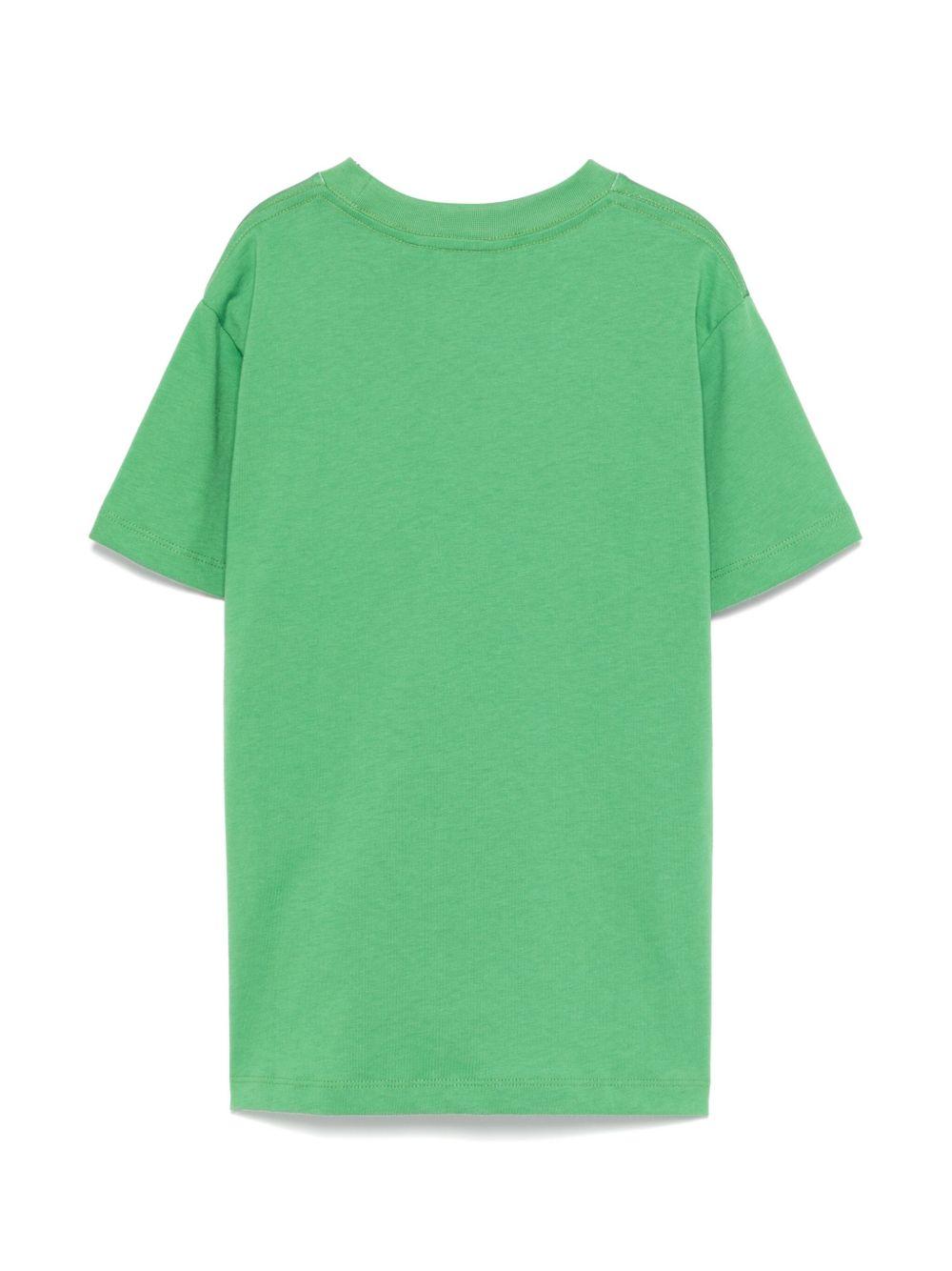 T-shirt per bambino Molo verde con stampa grafica 1S25A211 3867 MOLO 
