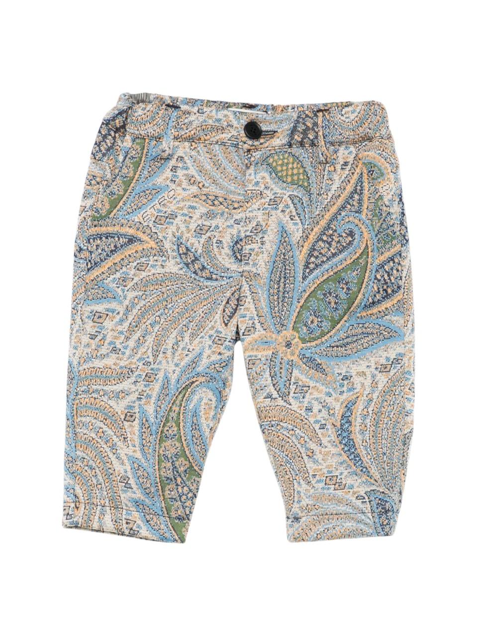 Pantaloni per neonato ETRO Kids multicolore con stampa Paisley GX6550 J0496 638BG ETRO KIDS 