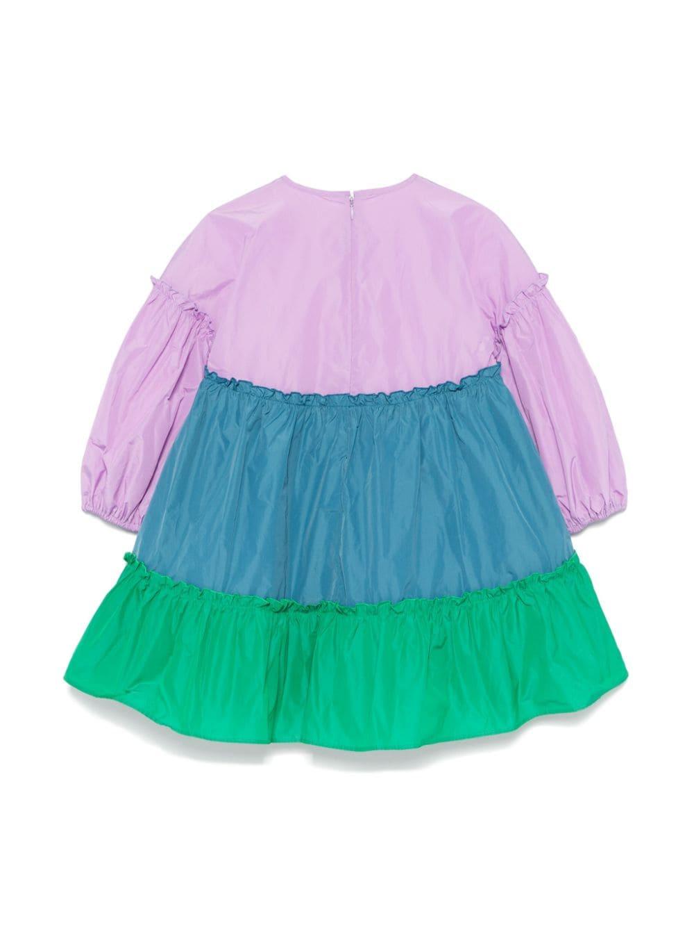 Abito per bambina Stella McCartney Kids multicolore con design color-block TV1F70 S0183 538 STELLA McCARTNEY KIDS 