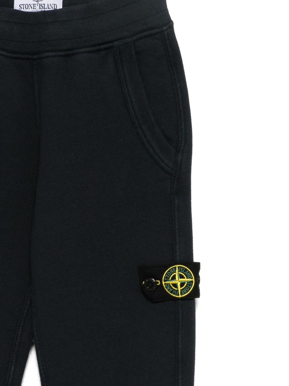 Pantaloni sportivi per bambino Stone Island Junior blu con motivo bussola K2S166200006S0045 V0120 STONE ISLAND JUNIOR 