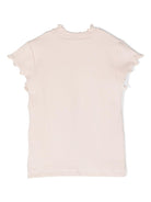 T-shirt per bambina Donsje rosa cipria a coste 4075000 00009 DONSJE 