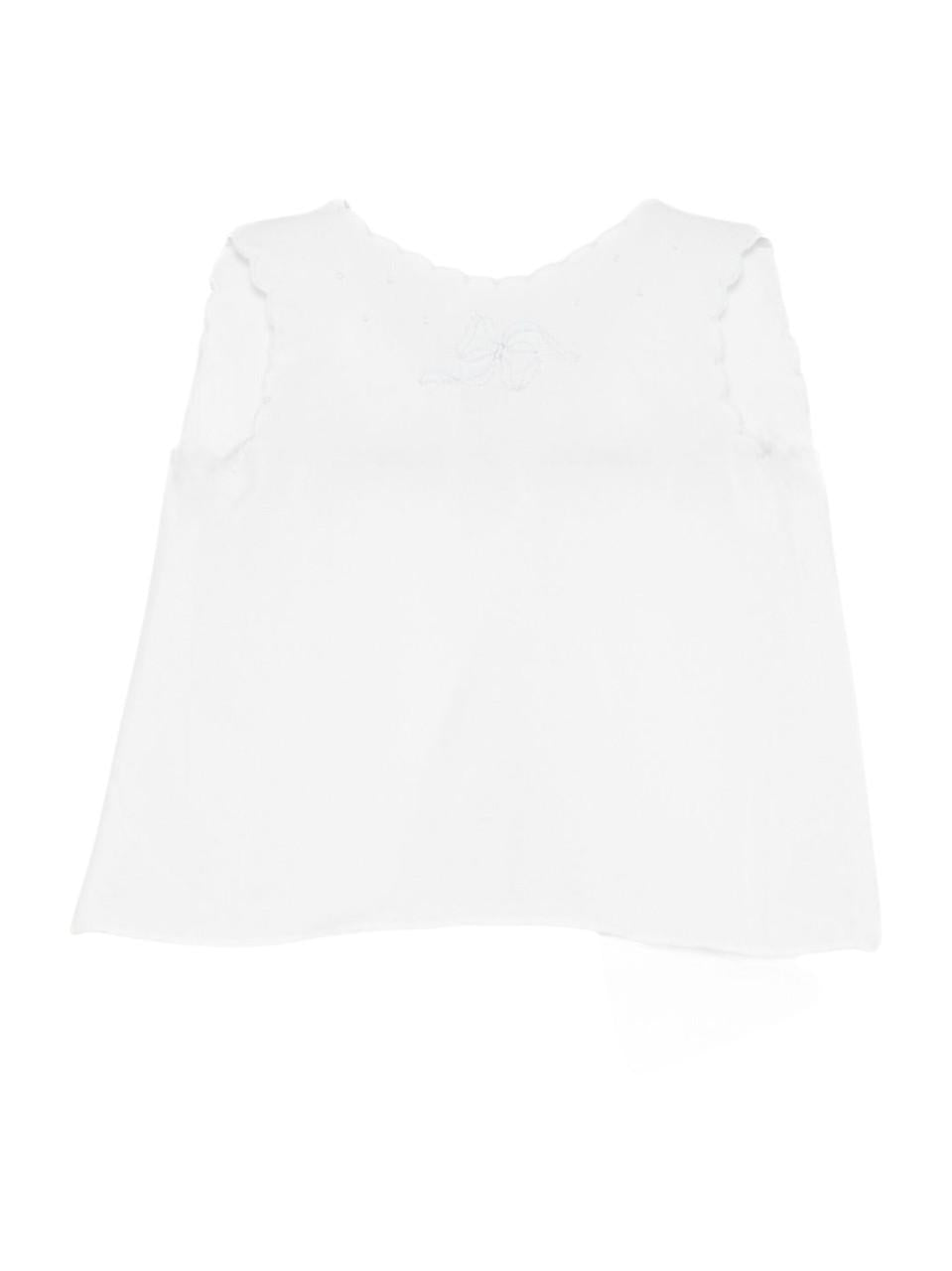T-shirt per neonata Mariella Ferrari bianco con dettagli ricamati COA1 AZZURRO MARIELLA FERRARI 