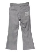 Pantaloni gessati per bambina John Richmond Junior grigi con decorazione sul retro RGA25183PA BLUE VAPOR JOHN RICHMOND JUNIOR 