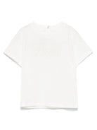 T-shirt per neonati Fendi Kids bianco con bottoni a pressione BUI089 7AJ F0TU9 FENDI KIDS 