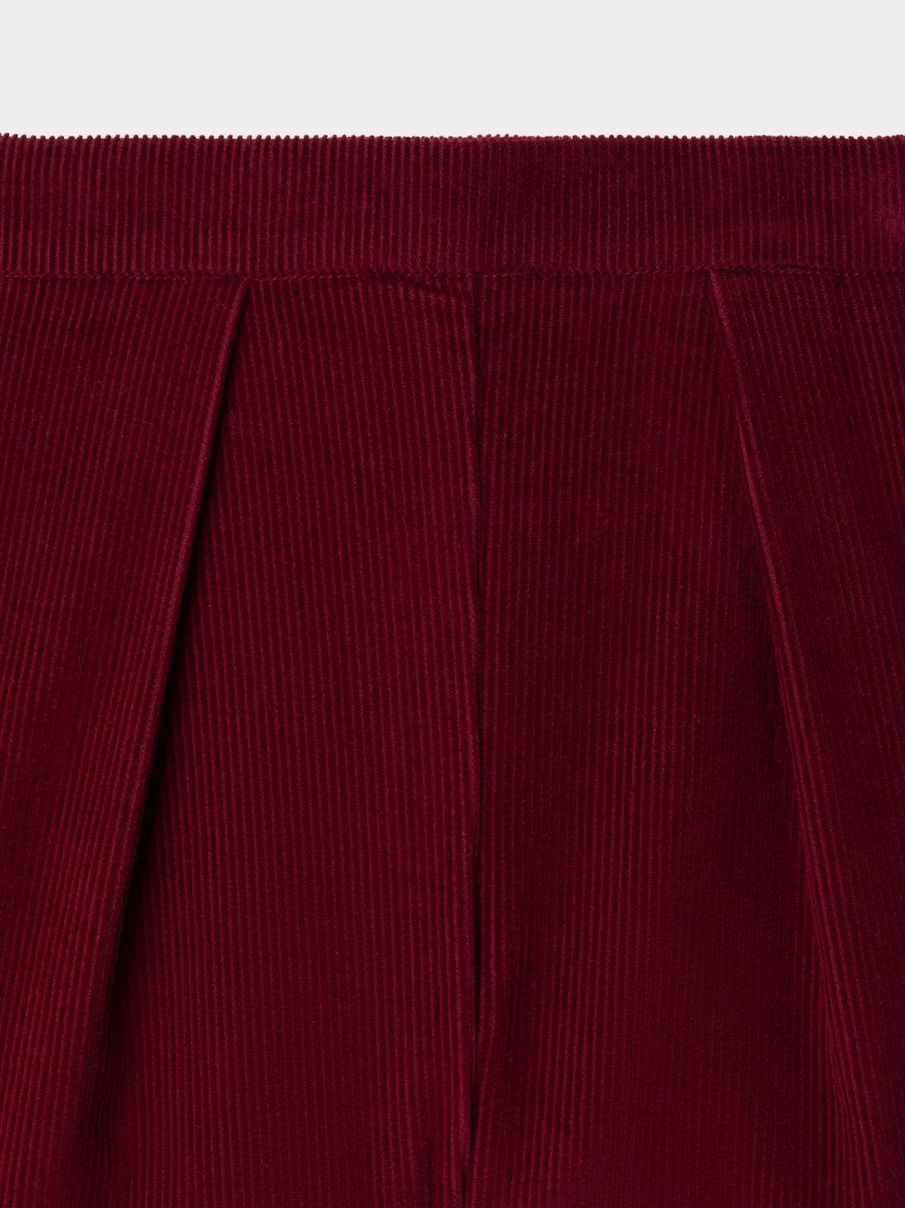 Shorts per bambina Bonpoint rossi con texture a coste W05GBEW00002 053 BONPOINT 