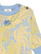 Maglione per neonato ETRO Kids azzurro con motivo Paisley GX9520 X0003 638 ETRO KIDS 