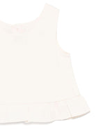 Top per neonata Donsje Francise bianco con orlo increspato 3036300 00003 DONSJE 