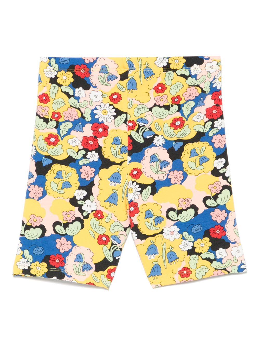 Shorts per bambina Mini Rodini multicolor con stampa floreale e elastico in vita 2563010300 MULTI MINI RODINI 