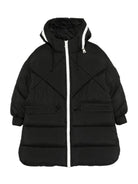 Giubbino per bambino MSGM Kids nero con design trapuntato F5MSJGPF005 110 MSGM KIDS 