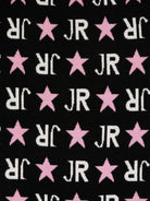 Abito con logo a intarsi per bambina John Richmond Junior nero con girocollo RGA24004VE STAR L.BLK/O-WHT/PNK JOHN RICHMOND JUNIOR 